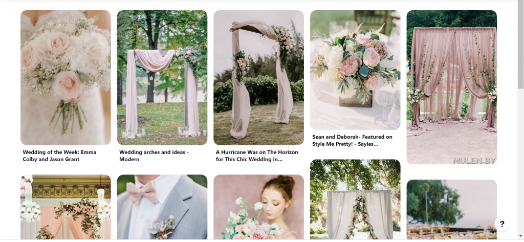 Le Petit O weddings moodboard su Pinterest