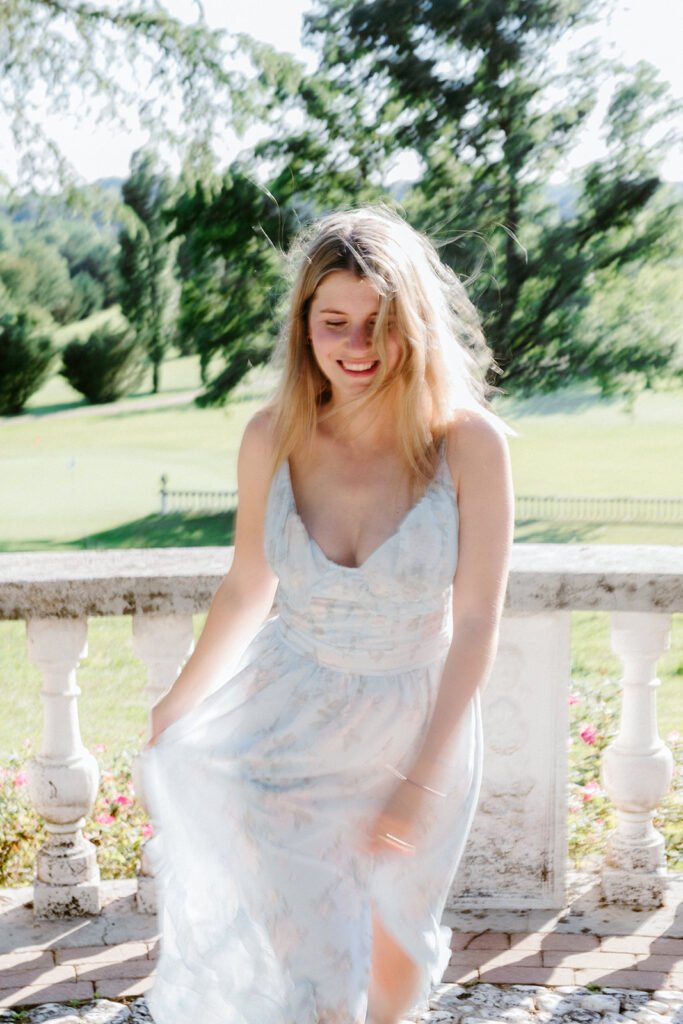 Bride portrait at Castello di Spessa overlooking the Collio vineyards